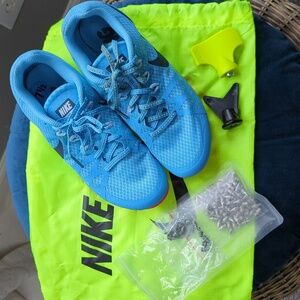 Women's Nike Sprinting Spikes size 7.5 blue